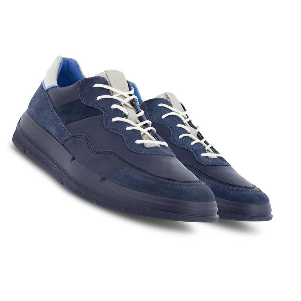 Men's Ecco Soft X Urban Casual Shoes Blue | Canada 488LIS